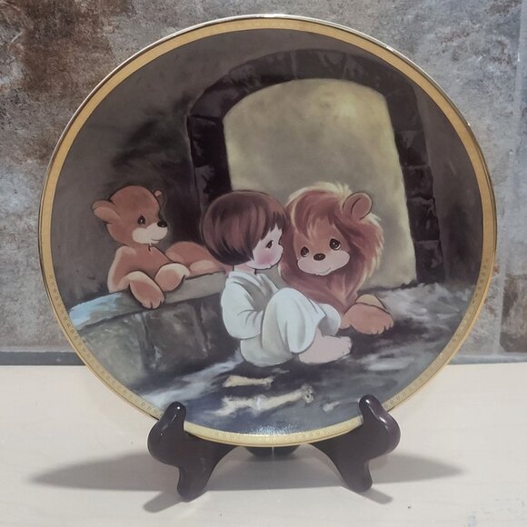 Enesco Precious Moments Daniel In The Lion's Den Decorative Plate The Hamilton C - Picture 10 of 12